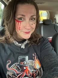 Gen X woman attending outdoor concert