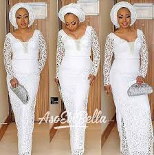 Asoebibella Com Presents The Latest Aso Ebi Styles Vol 203 Bellanaija Latest African Fashion Dresses White Lace Dress Outfit African Dress