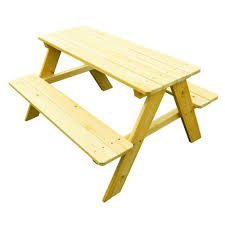 This picnic table can accommodate up to 6 to 8 people. Bs Wooden Bench Table Outdoor Indoor Picnic Table For Kids Playful Portable Wooden Furniture Picnic Dinner Party Lounge Kit Sanded Unfinished Ebook By Bada Shop Picnic Tables Toys Games