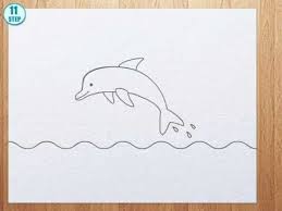 How To Draw A Dolphin Step By Step Dolphin Painting Drawings Dolphins For Kids