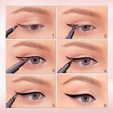Image Result For How To Apply Pencil Eyeliner Step By Step Pictures Winged Liner Winged Eyeliner Tutorial Easy Winged Eyeliner Tutorial