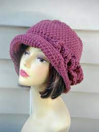 Crochet Womens Hat Crochet Flapper Hat Winter Accessories Etsy Winter Hats For Women Crochet Hats Hats For Women