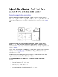 Sejarah bola basket, anda yang terjun di bidang olahraga ini yaitu permainan bola basket tentu haruslah mengetahui sejarahnya. Sejarah Bola Basket Pdf