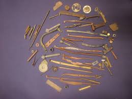 古い銃 火縄銃 部品 多数 」