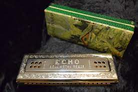 Hohner Echo Harmonica Bell Metal Reeds Two Sided Keys C G Pic 1 Harmonica Harmonicas Hohner