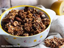 Granola Croquant Aux Epices Et Fruits Secs Mes Recettes Healthy Recette En 2020 Recette Healthy Granola Alimentation