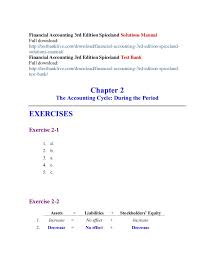 Ch12 solution w kieso ifrs 1st edi. Financial Accounting 3rd Edition Spiceland Solutions Manual