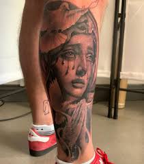 The rosary tattoo is a traditional black and gray design. 101 Amazing Virgin Mary Tattoo Ideas That Will Blow Your Mind Outsons Men S Fashion Tips And Style Guide For 2020