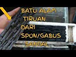 Jangan lupa untuk mencatat nomor atau nama cetakan yang ingin anda pesan. Cara Bikin Cetakan Batu Alam Dari Gabus Sandal Youtube Di 2021 Gabus Alam