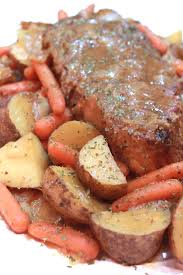 Roasting involves cooking food in an uncovered pan in the oven. Simple Pot Roast With Vegetables I Heart Recipes