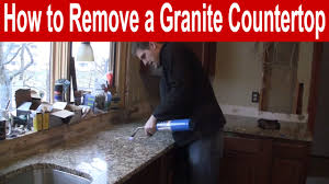 This is a manufactured stone that comes in a nearly endless array of colors and patterns. How To Remove A Granite Countertop Youtube
