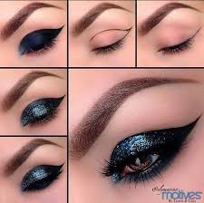 35 Glitter Eye Makeup Tutorials Glittery Cat Eyes Makeup Tutorial Step By Step Diy Glitter Eye Ma Glitter Eye Makeup Cat Eye Makeup Tutorial Cat Eye Makeup