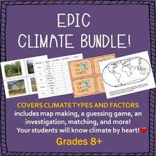 Climate Factors Bundle Social Studies Worksheets Factors Affecting Climate Social Studies Middle School