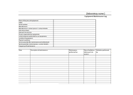 Www.xltemplates.org an easy and easy to understand template has 8 columns. 40 Equipment Maintenance Log Templates Templatearchive