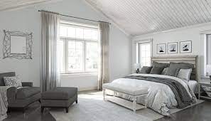 Sherwin williams gray paint bedroom. Sherwin Williams Reflection Gray Paint Color Setting For Four