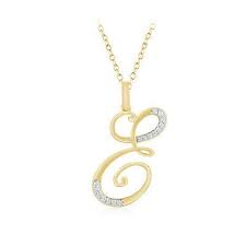 Shoppen sie king krone anhänger buchstabe b 10 k gelb gold alphabet charme echten diamanten. 0 13 Ct Diamond Initial Alphabet Letter E Pendant Necklace 18 10k Yellow Gold Pendant Initial Pendant Sparkle Necklace