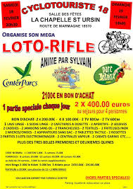 Au sein de la grainetrie caillier, 43, rue de l'église à desvres. Mega Loto Rifles Des Cyclotouristes Du Cher Les Samedi 18 Et Dimanche 19 Fevrier Comite Departemental Ffct Du Cher