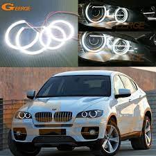 For Bmw X6 E71 E72 X6m E70 X5m 2008 2014 Xenon Headlight Excellent Ultra Bright Illumination Smd Led Angel Eyes Kit Halo Ring Bmw X6 Bmw Xenon Headlights