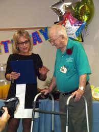 Hospital Volunteer Hits Century Mark