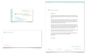 Use this accessible personal letterhead template to create personal stationery for a letter with a fresh look when an email won't do. Travel Agency Business Card Letterhead Template Word Publisher