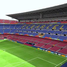 Camp Nou Stadium Football 3d Model 3d Model Camp Nou Soccer Skills Soccer
