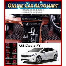 Bold styling is everywhere, from the powerful look to the sculpted hood. Bosoko 5d Carpet For Kia Cerato K3 2013 2018 Car Floor Mat Carpet Full Set Black Red Lining Shopee Malaysia