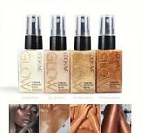 4 Golden Shades Pearlescent Glitter Spray Highlighter - Liquid Formula with  Medium Coverage, Long-Lasting Shimmer for Face, Body & Neck | High Quality  ...