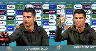 It doesnt have a label on it, so they're probably more willing to let it slide than risk the backlash of penalizing ronaldo for telling children to. Z1uol0ao6nziqm