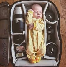 Baby In Camera Bag Cute Kids Photos Baby Pictures Baby Portraits