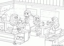 You are viewing some restaurant sketch templates click on a template to sketch over it and color it in and share with your family and friends. Lego Friends Restaurants Food Coffee Coloring Pages Printable
