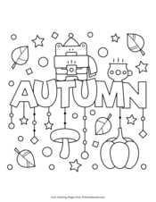 Make your world more colorful with printable coloring pages from crayola. Fall Coloring Pages Free Printable Pdf From Primarygames