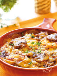 Gratin Di Funghi E Patate Senza Glutine Ricetta Idee Alimentari Funghi Ripieni Ricette