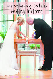 What Is The Meaning Behind Catholic Wedding Traditions Catholicsentinel Org Catholic Wedding Traditions Catholic Marriage Catholic Wedding Ceremony