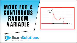 Mode For A Continuous Random Variable Examsolutions Youtube