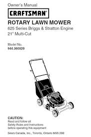 User manuals, craftsman lawn mower operating guides and service manuals. Craftsman Lawn Mower Parts Manual 944 360020