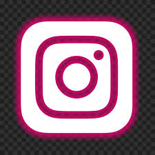 3d like instagram red black heart likes. Hd Aesthetic Pink White Neon Instagram Logo Icon Png Citypng
