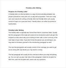 A friendly letter has five parts. Free 13 Friendly Letter Templates Samples In Ms Word Pdf