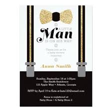 Black And Gold Baby Shower Invitations Little Man Baby Shower Invitation Faux Glitter Invitation Zazzle Com Baby Shower Invitations Gold Baby Shower Invitations Glitter Baby Shower