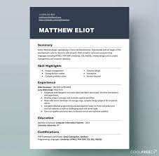 A standard cv isn't suitable for all jobs and levels of experience. Resume Templates Examples Free Word Doc