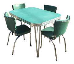 Get a 1950s or 1960s retro dinette at smart furniture toronto. Sold 428 Was 775 1960s Mid Century Retro Chrome Formica Dining Set Dining Table Chairs Retro Kitchen Tables Retro Table And Chairs
