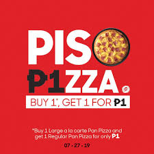 Pizza Hut S Piso Pizza Promo July 27 Only Proud Kuripot Pizza Promo Pizza Hut Pizza Sale