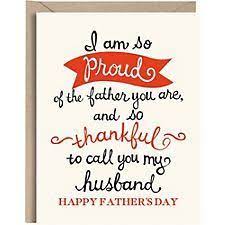 Happy fathers day for my husband. Husband Partner Letterpress Father S Day Card Happy Father Day Quotes Fathers Day Wishes Fathers Day Quotes