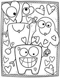 You can find lots of printable pages here to decorate and give to. Monster Coloring Pages Valentine Coloring Pages Coloring Pages