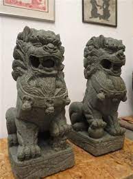 3ft Large Foo Dog Lion Statues Buddhist Temple Imperial Palace Fu Dog Guardians Fu Dogs Foo Dog Statue