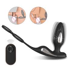 Adjustable Cock Ring Anal Sex Toys for Men Deep Stimulation Vibrating  Prostate Massage and Shock Features