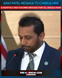 Kash Patel's message to Charlie Kirk: “We have the watch, see you in  Valhalla” — military and LEOs understand