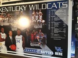 How to watch kentucky wildcats men's basketball games live stream, today/tonight & find uk basketball schedule, tv channel, score, injury reports, predictions, news update. Huge 9 Poster Lot University Of Kentucky Wildcats Basketball Schedule Posters Ebay
