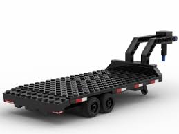 How big is a lego moc trailer tr4 mkii 8258? Gooseneck Trailer From Bricklink Studio