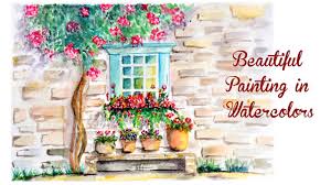 Maybe you would like to learn more about one of these? Watercolor Painting For Beginners Window Wall With Flowers And Plants Art Therapy Youtube