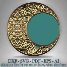 Free Free 82 Layered Moon Mandala SVG PNG EPS DXF File